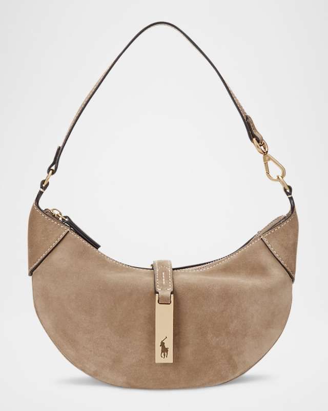 Polo ID Mini Suede Shoulder Bag